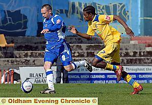 Mark Allott (left): Must make his mind up on a new contract offer.