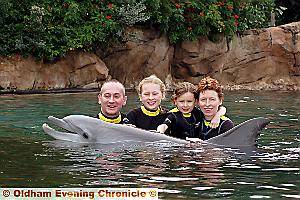 HAPPY family . . . Martin, Rachel, Kate and Sharon Emmott on a family holiday HAPPY family . . . Martin, Rachel, Kate and Sharon Emmott on a family holiday