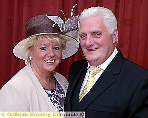 MY turn . . . Mayor elect Councillor Jim McArdle with Mayoress elect Councillor Kay Knox 