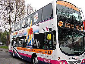 NEW look . . . First has improved the quality of its buses 