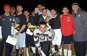 KICKZ players and officials are looking forward to their trip to Chelsea. KICKZ players and officials are looking forward to their trip to Chelsea.
