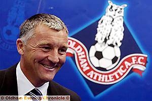 3pm: Dave Penney is introduced as Athletic’s new manager. PICTURES by DARREN ROBINSON 