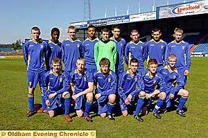 WINNING line-up: The Our Lady’s squad which beat Failsworth Sports College 2–1 in the Year 11 final. 