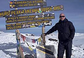 ON top of the world . . . Paul Steele