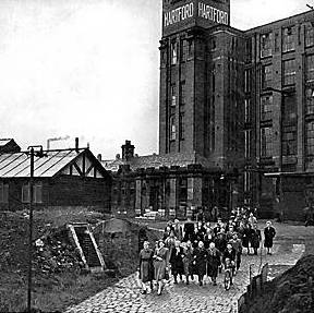 Mill Girls; Joyce and Jean at work 
