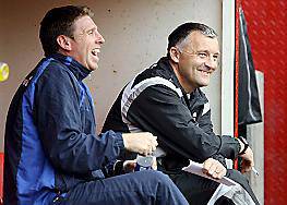 RIGHT-HAND MAN: New No.2 Martin Gray (left) and Athletic boss Dave Penney. RIGHT-HAND MAN: New No.2 Martin Gray (left) and Athletic boss Dave Penney.