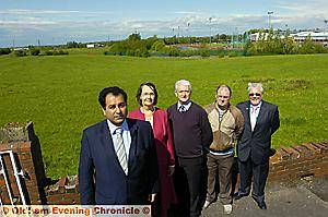 NO grounds for prison . . . from left, Sajjad Karim, Councillor Eileen Hulme, Councillor John Hudson, Councillor Philip Rogers and Councillor Jack Hulme at the Ferney Field site
NO grounds for prison . . . from left, Sajjad Karim, Councillor Eileen Hulme, Councillor John Hudson, Councillor Philip Rogers and Councillor Jack Hulme at the Ferney Field site