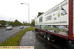 This trailer, in Chadderton Way, should have planning permission, according to new council rules This trailer, in Chadderton Way, should have planning permission, according to new council rules