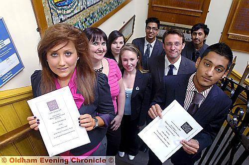 WELL DONE . . . Some of the outstanding students, from left, Kristen Lee-Mottershead (with the Good Schools Guide certificate); Deborah Howarth (head of home economics); Rebecca Barnett, Elizabeth Lawton, Ricky Patidar, Gareth Wailes (head of business studies); Jaydip Patel and Umar Rashid (with the business studies certificate) WELL DONE . . . Some of the outstanding students, from left, Kristen Lee-Mottershead (with the Good Schools Guide certificate); Deborah Howarth (head of home economics); Rebecca Barnett, Elizabeth Lawton, Ricky Patidar, Gareth Wailes (head of business studies); Jaydip Patel and Umar Rashid (with the business studies certificate)