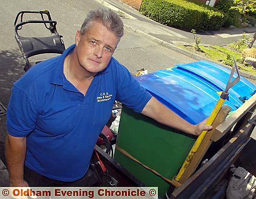 ANGRY . . . Landscape gardener Ken Reece ANGRY . . . Landscape gardener Ken Reece