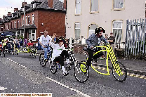 Pirates on bikes have laughs on parade 
To buy this picture, call us on 0161 622 2130