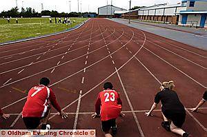 ON their marks for an Olympic accolade? Pupils in training 