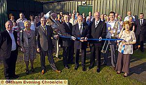 PICTURED at the opening are (front, from the left) musical director Alan Widdop, his wife, Ann, principal cornet player Tom Gibb, tuba player Brian Gledhill, chairman John Ward, Richard Evans, North-West Regional Brass Band Association chairman Peter Bates, trombone player Mike Kowalski and committee member Brenda Wren.
PICTURED at the opening are (front, from the left) musical director Alan Widdop, his wife, Ann, principal cornet player Tom Gibb, tuba player Brian Gledhill, chairman John Ward, Richard Evans, North-West Regional Brass Band Association chairman Peter Bates, trombone player Mike Kowalski and committee member Brenda Wren.