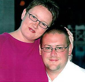 Phillip and Justine . . . looking forward to their wedding. 

