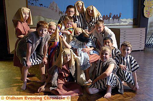 LITTLE characters . . . pupils at Thorp Primary School