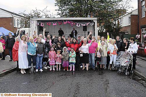 A big cheer from partygoers A big cheer from partygoers