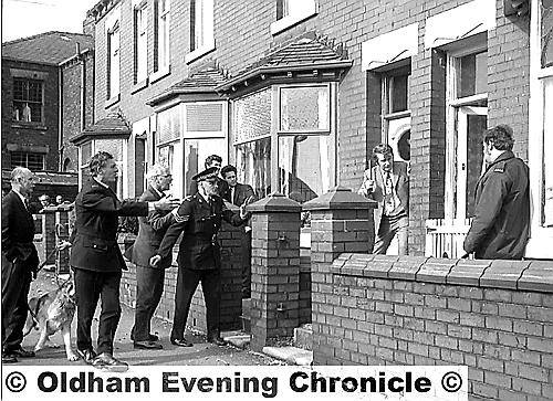 FLASHBACK to 1973 and Det-Sgt Bernard Carroll (second from right) during the Trough Gate siege in Hollins 