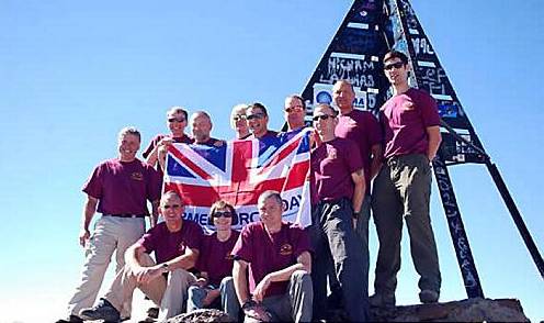 WE did it . . . Rob Mercer (second from the right) and colleagues at the summit of Mount Toubkal Picture: John Hewitt WE did it . . . Rob Mercer (second from the right) and colleagues at the summit of Mount Toubkal Picture: John Hewitt