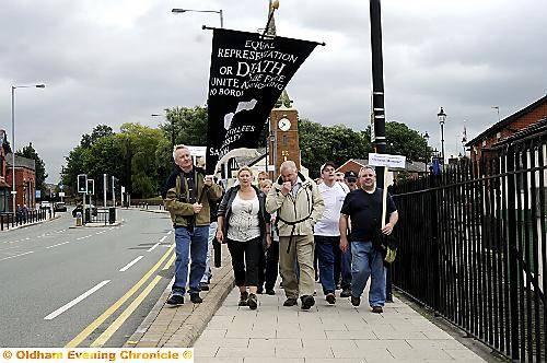 Peterloo anniversary walk sets off from Failsworth Pole 