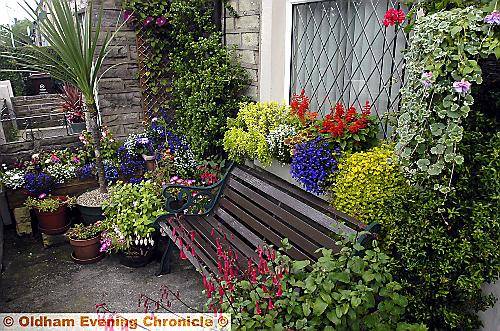 Best Container Garden Mr. R. Downes, Oldham Road, Springhead. 
