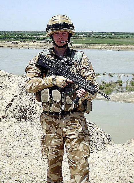 Royton soldier Jamie Ford narrowly escaped death when a rocket-propelled grenade whizzed past his head in Afghanistan. Royton soldier Jamie Ford narrowly escaped death when a rocket-propelled grenade whizzed past his head in Afghanistan.