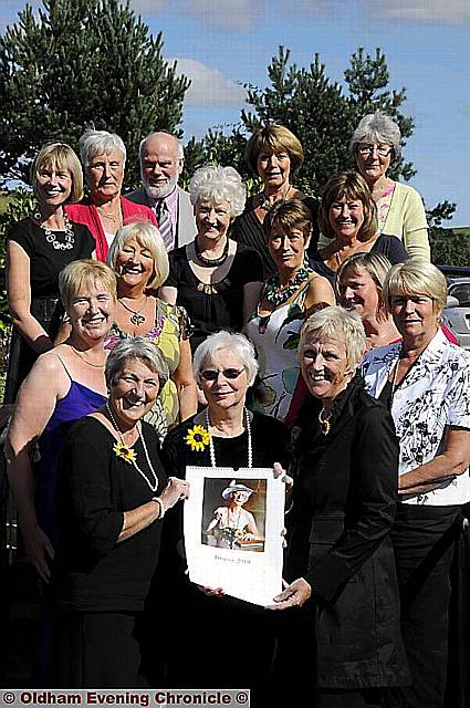 Calendar girls (front row) Angela Baker (February), Beryl Bamforth (January) and Tricia Stewart (October) pictured with the rest of the committee Calendar girls (front row) Angela Baker (February), Beryl Bamforth (January) and Tricia Stewart (October) pictured with the rest of the committee