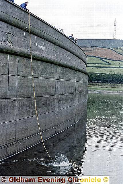 POLICE used a robot to search the depths of Baitings Reservoir for clues to Laurence’s murder 