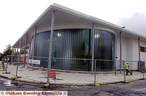 The striking new Chadderton Wellbeing Centre nears completion 