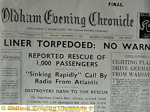 HOW the Chronicle reported the outbreak of hostilites