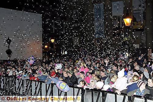10,000 revellers watched the lights switch-on 
