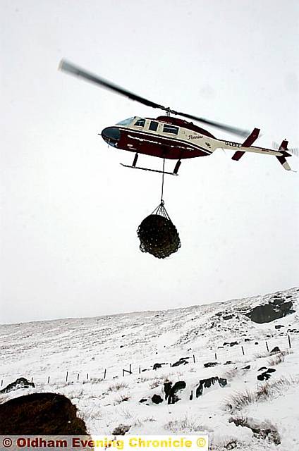 AIR attempt . . . but the helicopter was foiled 