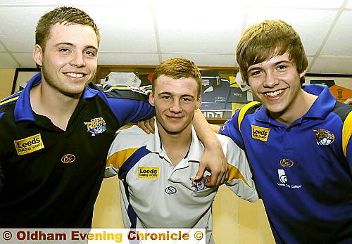 THREE OF A KIND... Brothers Callum (left), Sean and Connor Casey. 