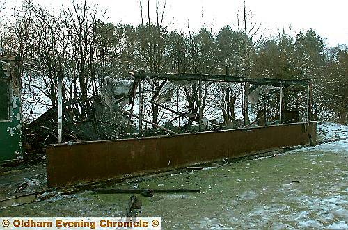 BURNED DOWN: Diggle Bowling Club BURNED DOWN: Diggle Bowling Club