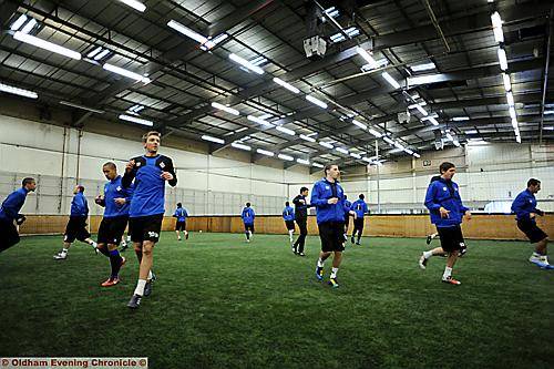SNOW didn't stop play: Latics players train undercover 
