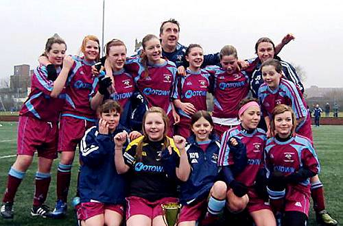 ON A HIGH: Heyside Angels under-13s