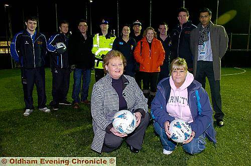 ACTIVE...Councillor Barbara Beeley (left) and anti social behaviour officer Charlotte Rees launch the youth zone at Saddleworth Sports Centre. ACTIVE...Councillor Barbara Beeley (left) and anti social behaviour officer Charlotte Rees launch the youth zone at Saddleworth Sports Centre.