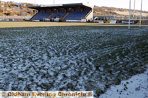 WHITEHAVEN: a frozen pitch means no game for Roughyeds