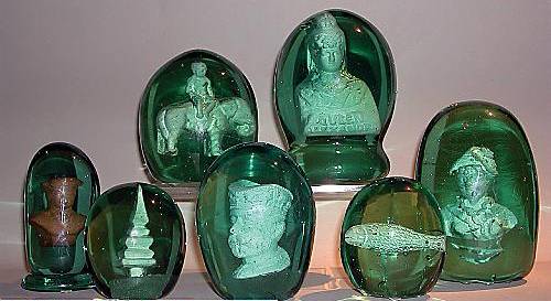 HISTORY in a glass . . . a variety of the 100-year-old ornaments