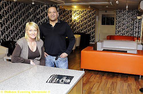 TRENDY lounge . . . Louise Dean and Andy Clarke TRENDY lounge . . . Louise Dean and Andy Clarke