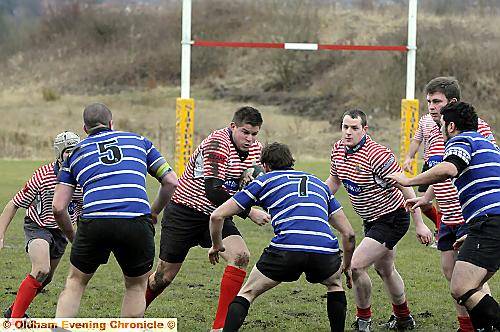 ROB FRYER takes on Furness in the first-team fixture at Manor Park. 
