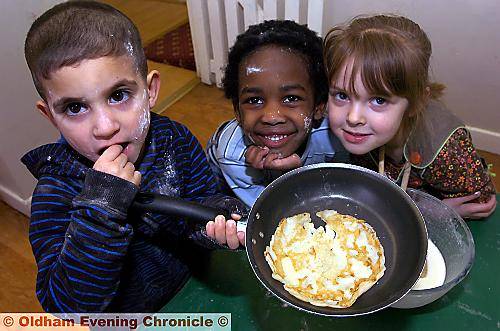 PICTURED with the fruits of their labours are (from the left) Shakur Silva, Romell Harewood and Keira Cunningham. PICTURED with the fruits of their labours are (from the left) Shakur Silva, Romell Harewood and Keira Cunningham.