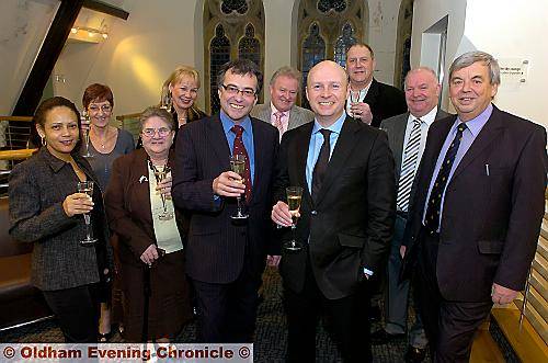 SPECIAL guest . . . Phil Woolas and Liam Byrne (front, centre) with (from left) Vita Field, Joan Woodfine, Maureen Price, Julia Ruddy, Chris Ruddy , Adrian Alexander, Peter Dean and John Battye SPECIAL guest . . . Phil Woolas and Liam Byrne (front, centre) with (from left) Vita Field, Joan Woodfine, Maureen Price, Julia Ruddy, Chris Ruddy , Adrian Alexander, Peter Dean and John Battye