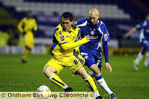 DANNY WHITAKER (right) recovered from a bout of flu. 