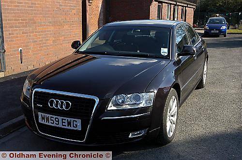 STYLISH . . . the new Audi A8 used on council business 