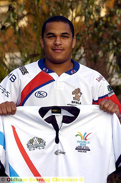 RUGBY star . . . Adams when he played for the police GB rugby league team in the 2008 world cup in Australia RUGBY star . . . Adams when he played for the police GB rugby league team in the 2008 world cup in Australia