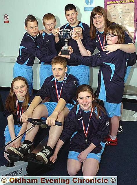 Top row! Pictured (rear, left-right) Curtis Hickman, Stephen Cumpsty, Josh Marlor, Hannah Challanar and Nicola Evans, (front, l-r) Natasha Bryant, Reece Manson, and Molly Fennerley. 