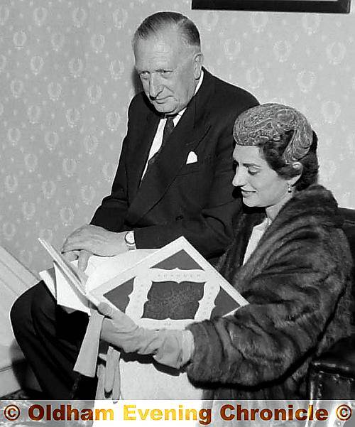 HONOURED . . . Susana and husband William when he received the Freedom of the Borough in 1961 