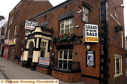 CLOSED . . . The Old Mess House has been shut down ahead of a licence review following violent incidents 