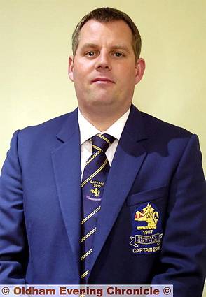 Gareth Morris, captain of Blackley Golf Club 