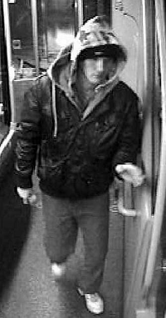 CCTV image of the wanted man 